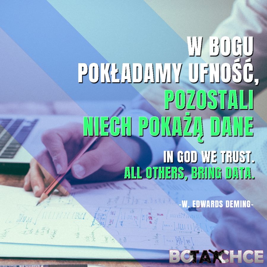 Pozostali niech pokażą dane - Cytat - W Edwards Deaming